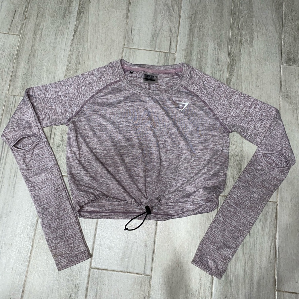 πGymshark Drawstring Top In Beetπ - Picture 7 of 8